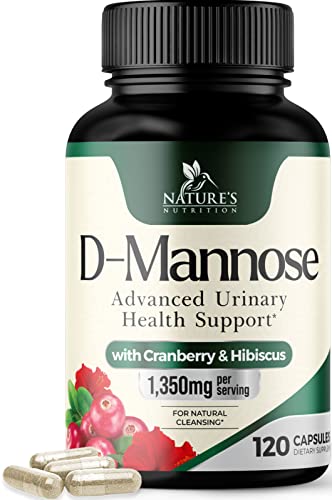 180 Capsules D-Mannose & Cranberry Extract 1350mg S45349