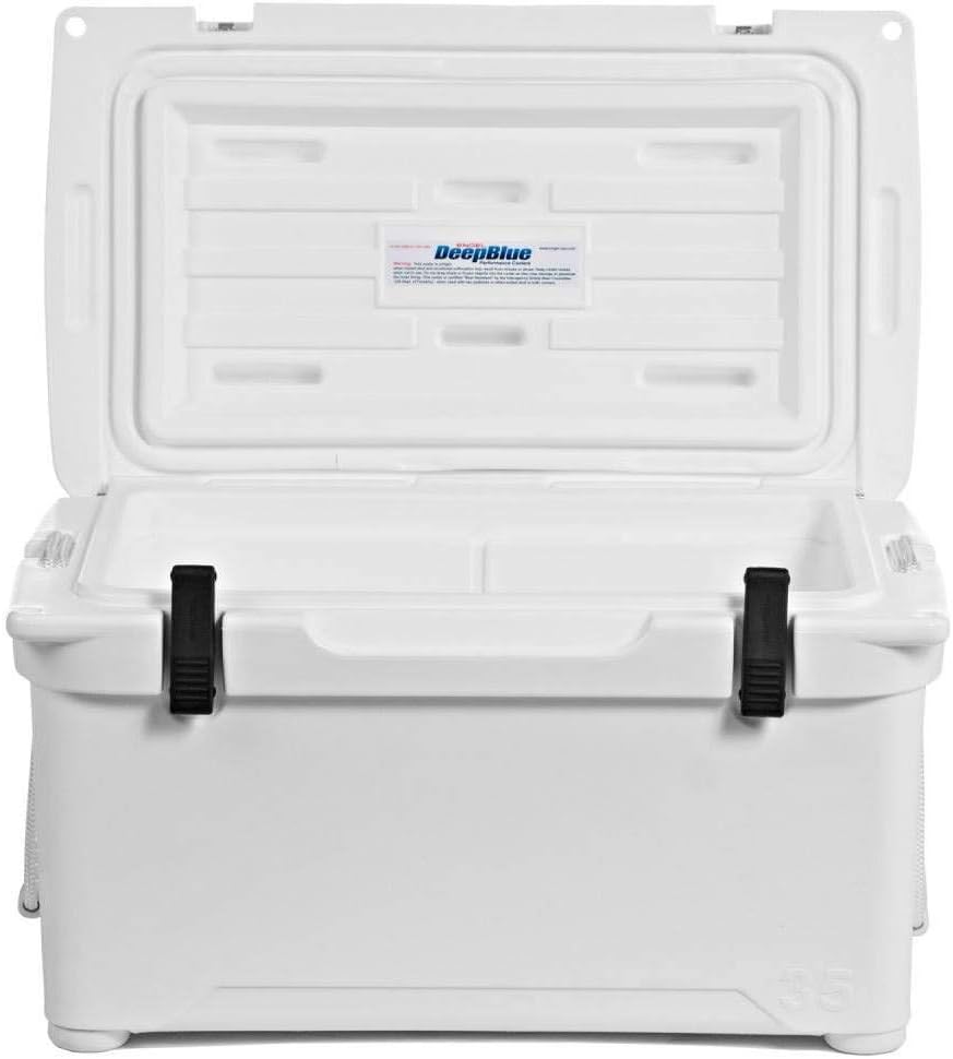 White 36 Can Rotationally Molded Cooler U56733