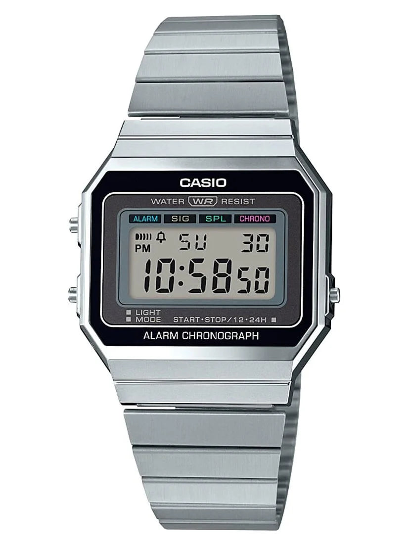 Slim Digital Stainless Steel Watch U268