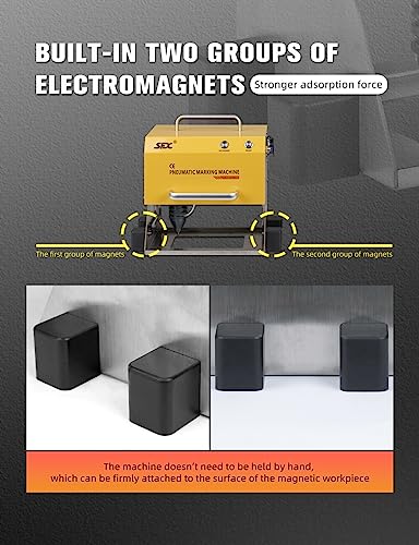 100W Pneumatic Dot Peen Metal Engraving Machine Engraving Size 120x50mm Depth 0.02-1 mm B543361