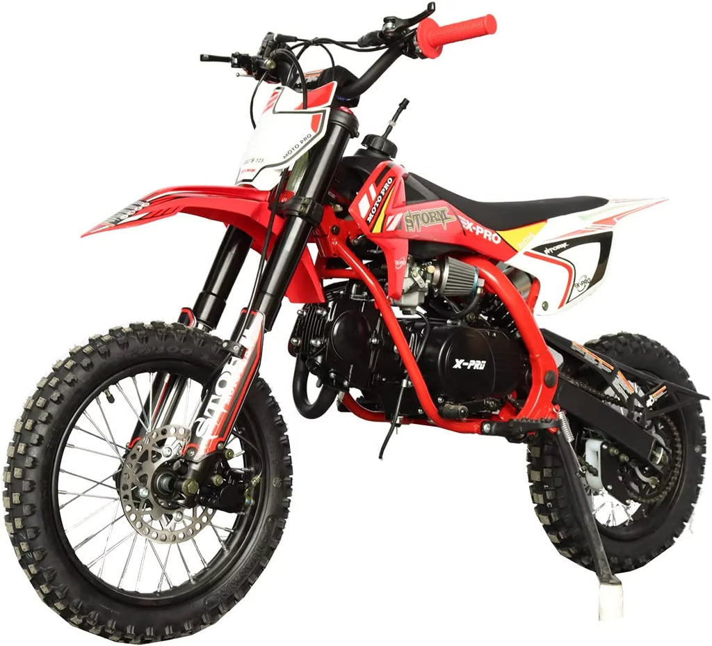 125cc Pit Dirt Bike, 4-Speed Manual Transmission, 14"/12" Tires Y3090