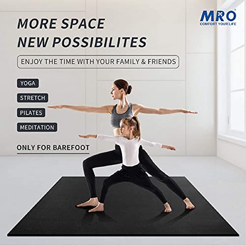 Extra Large Yoga Mat 12'x6' 9MM Non-Slip Y425776