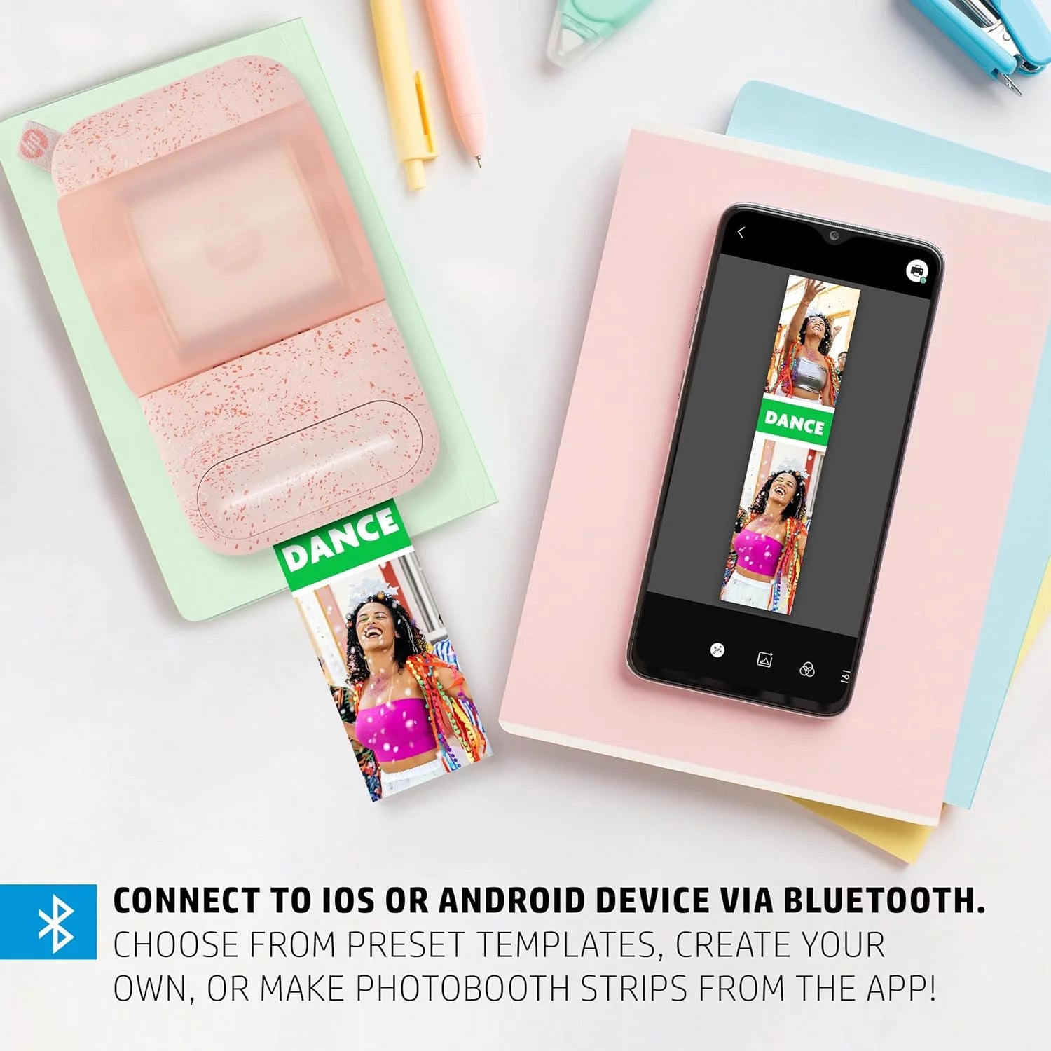 Portable Color Photo Printer with Bluetooth M562