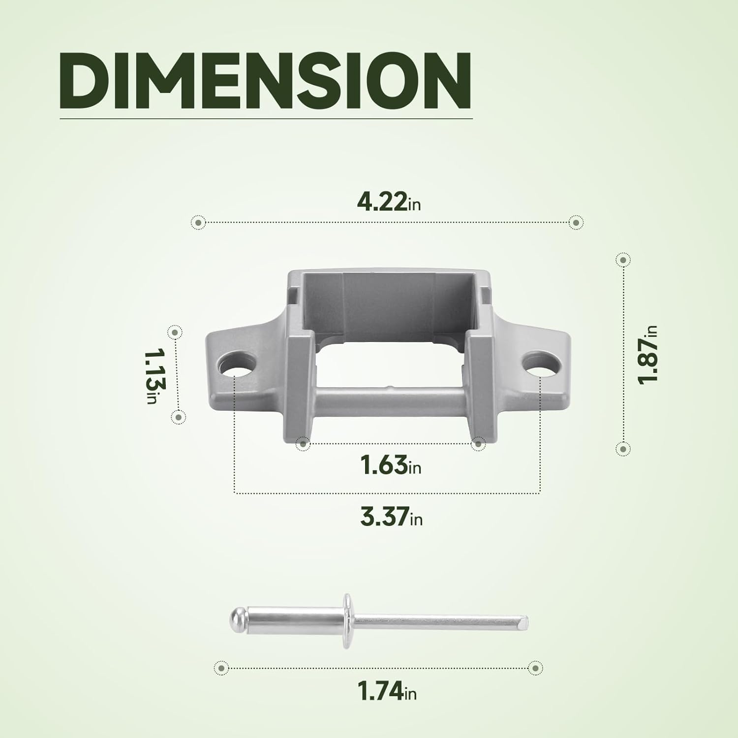 Die-cast Awning Foot Replacement Kit R753