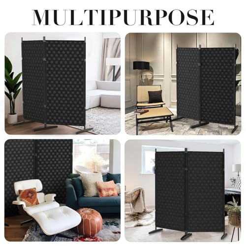 Black Folding Room Divider Screen V27766