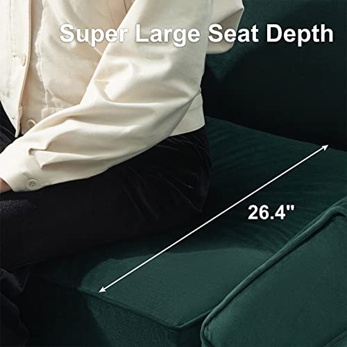 Oversized Modular Sectional Sofa L Shaped Couch Set with Reversible Chaise Black N507