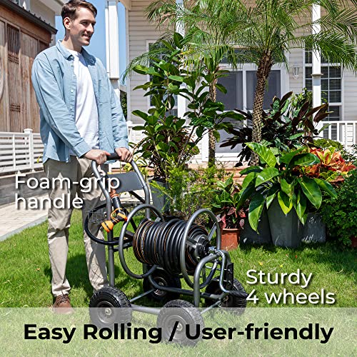 250-Feet 5/8" Hose Capacity Heavy Duty Hose Reel Cart M5265