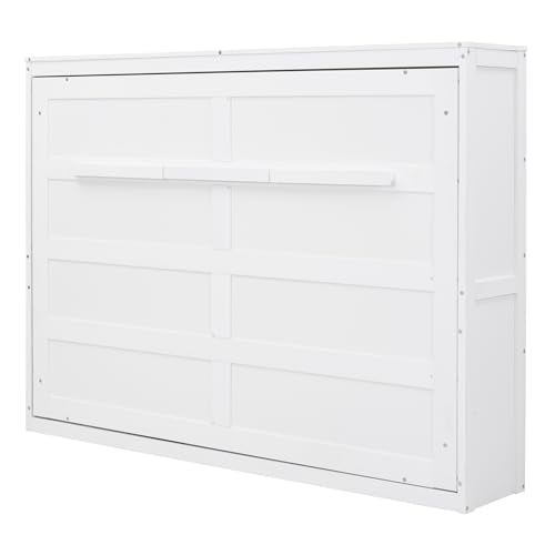 Full Size White Murphy Bed Cabinet Q428600