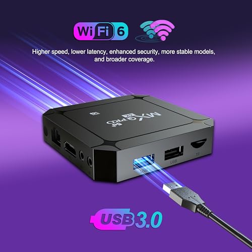 Android 14.0 TV Box 2GB RAM 16GB ROM WiFi6 4K Q703