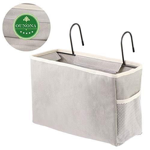 Black Hanging Bedside Organizer L256