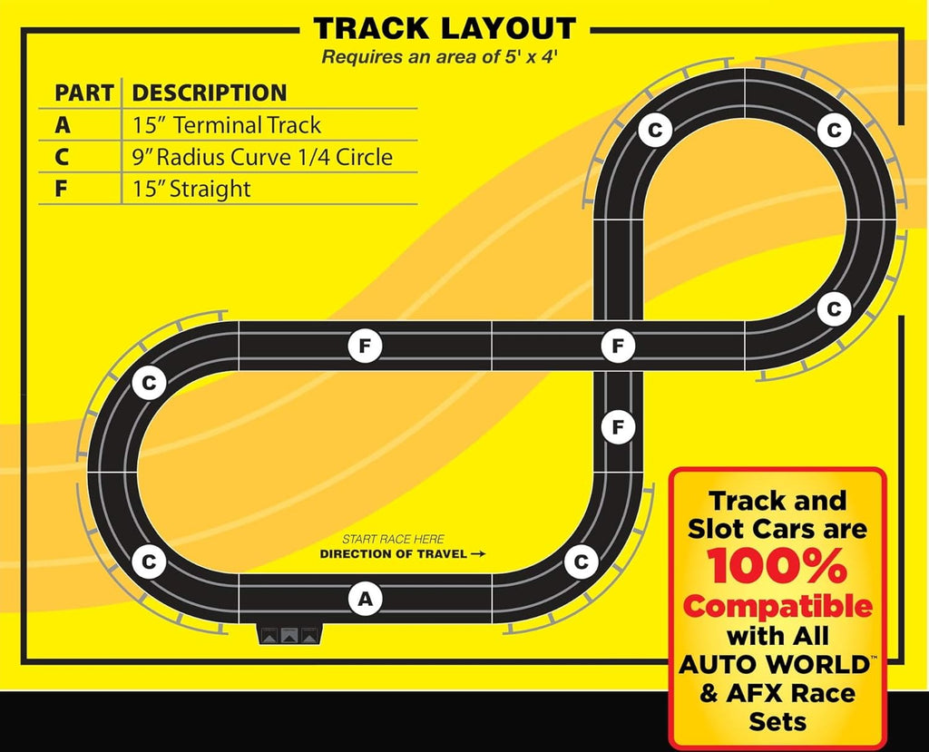 HO Scale Slot Car Race Set X25576
