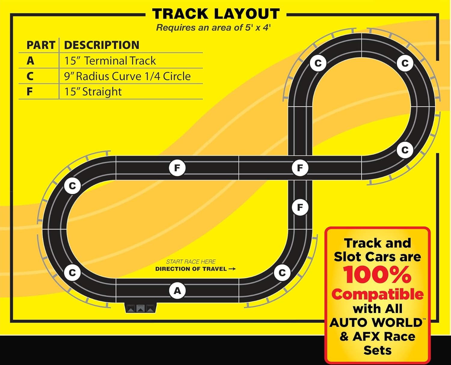 HO Scale Slot Car Race Set X25576