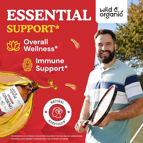 4 fl oz Organic Red Ginseng Liquid Extract I5471