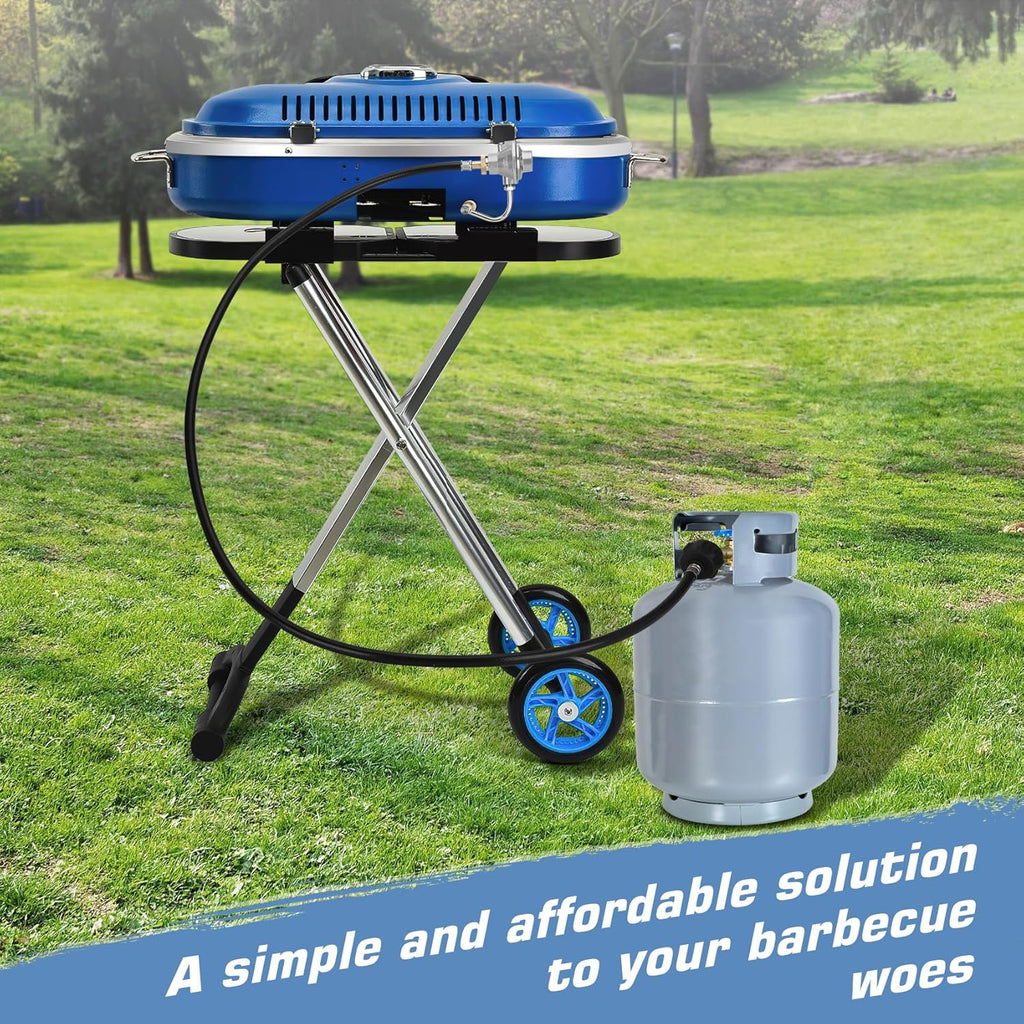 Grill Regulator with 5 Feet Propane Adapter Hose B528646