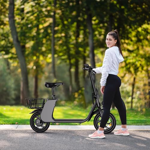 680W Electric Scooter with Seat, 20 Miles Range, 20 MPH Max Speed S525