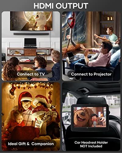 16.9" Portable Blu ray DVD Player with 14.1" 1080P HD Swivel Screen S46163