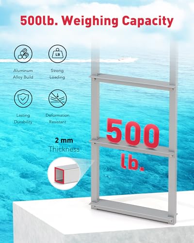 3 Step Aluminum Dock Ladder with Nonslip Tread E4721