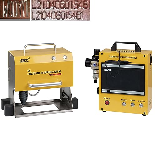 100W Pneumatic Dot Peen Metal Engraving Machine Engraving Size 120x50mm Depth 0.02-1 mm B543361