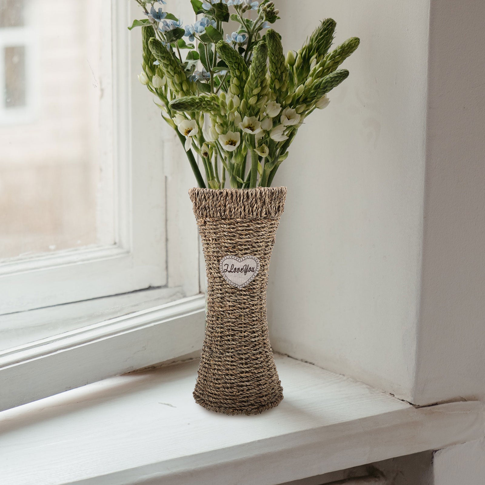 Tall Rattan Floor Vase U547085