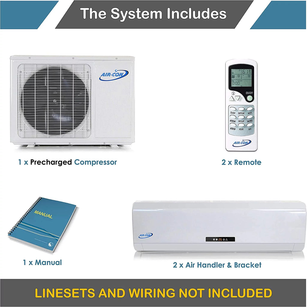 2 Zone Mini Split Ductless Air Conditioner F75898