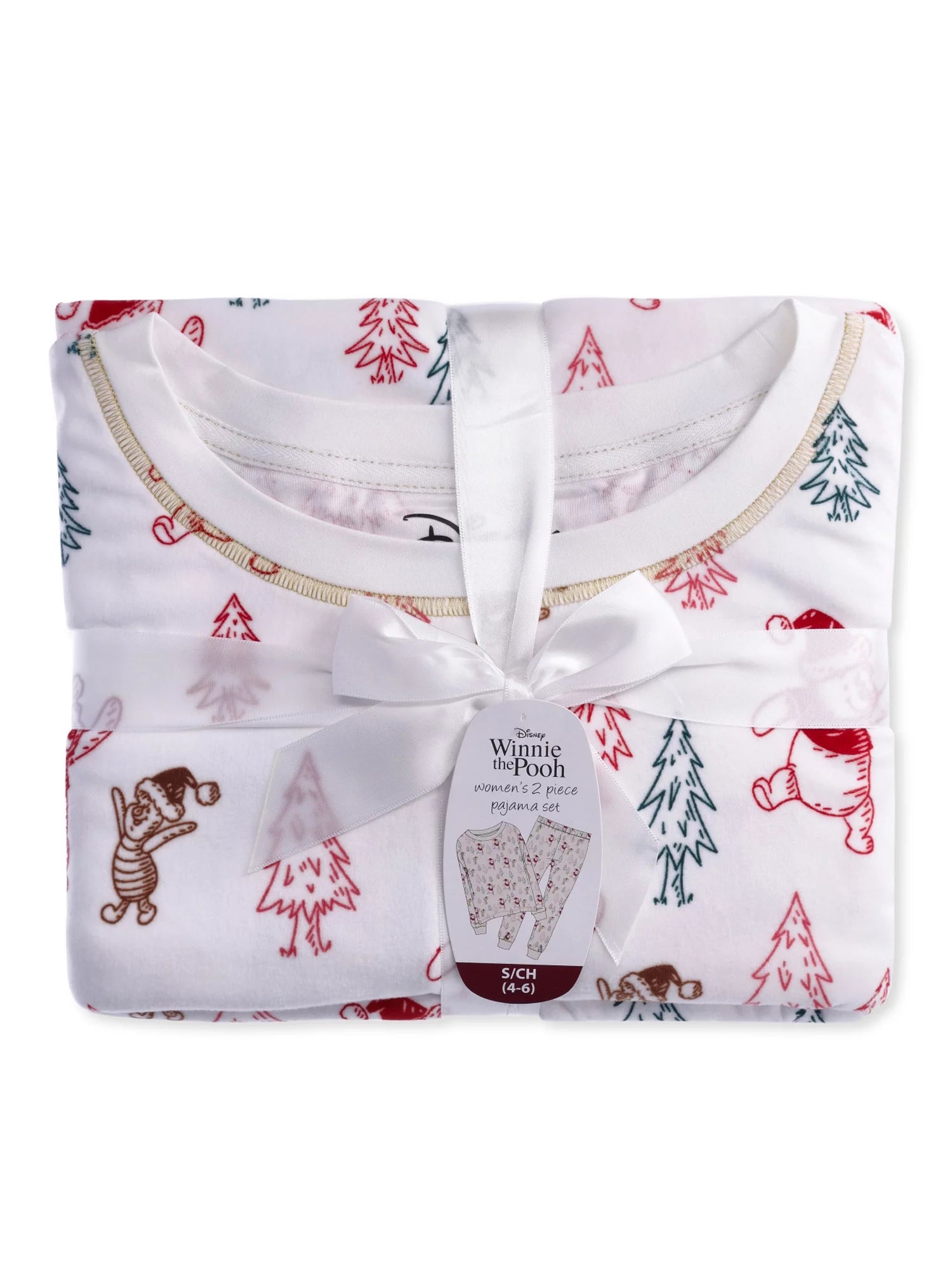 Women's Christmas Top and Pants Pajama Set, 2-Piece W18931