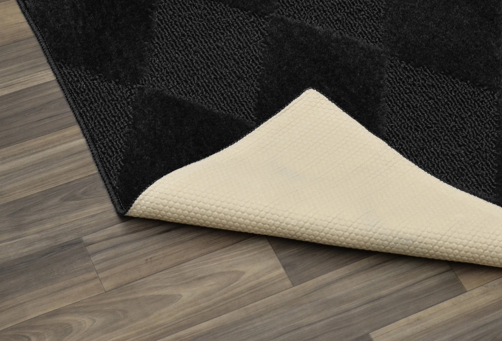 Black 7 ft. 6 in. x 9 ft. 6 in. Large Area Rug V287