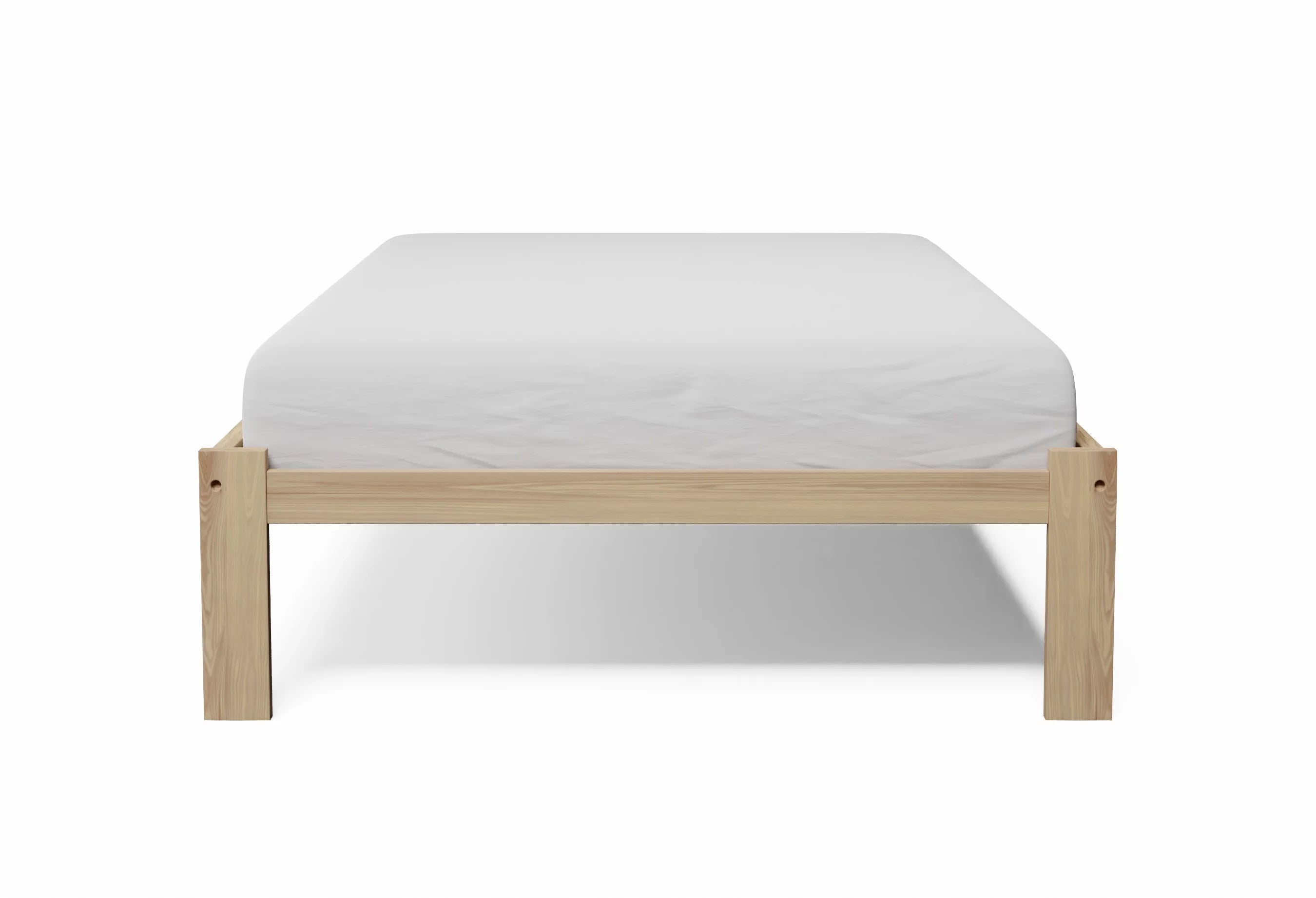 Twin Size Solid Pine Wood Platform Bed C852
