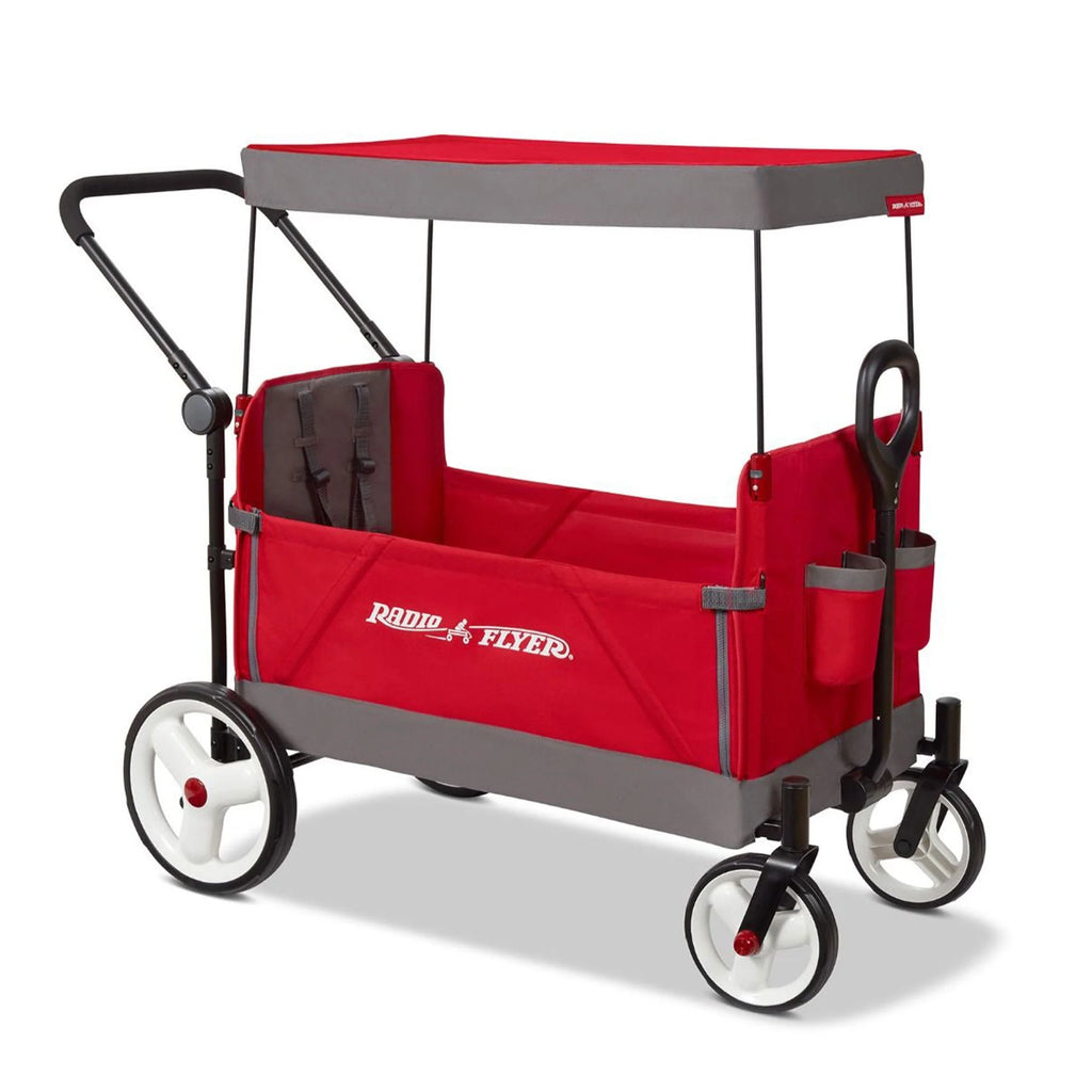 Red/Black Convertible Stroll N Wagon with Pull & Push Handle H83256