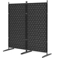 Black Folding Room Divider Screen V27766