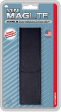 Black Nylon Full Flap Holster for Mini Maglite AA Flashlights M377