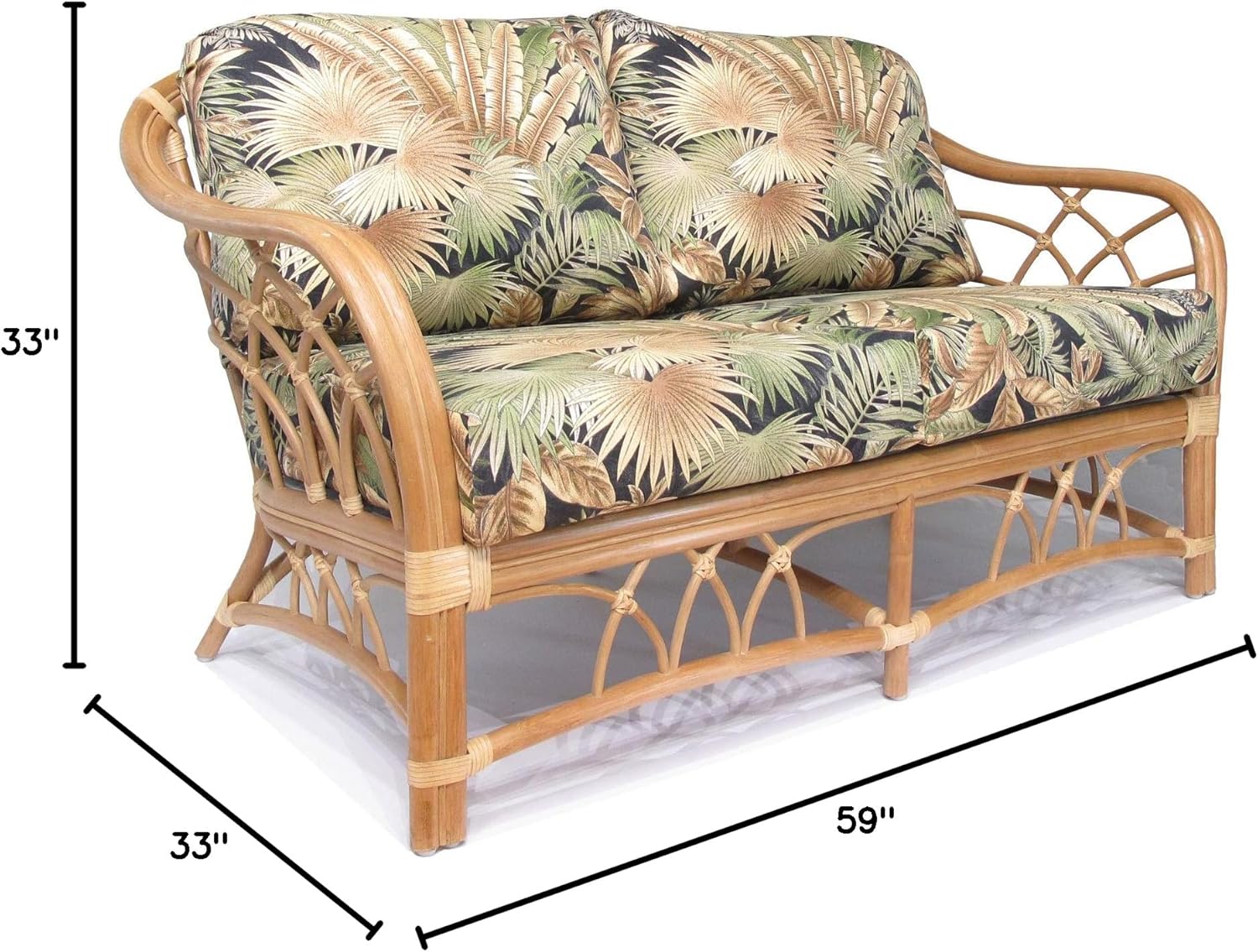 Rattan Loveseat E1952