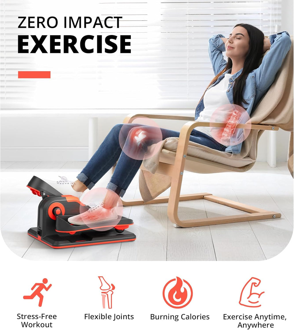 Red Electric Ellipse Leg Exerciser with LCD Display H2921