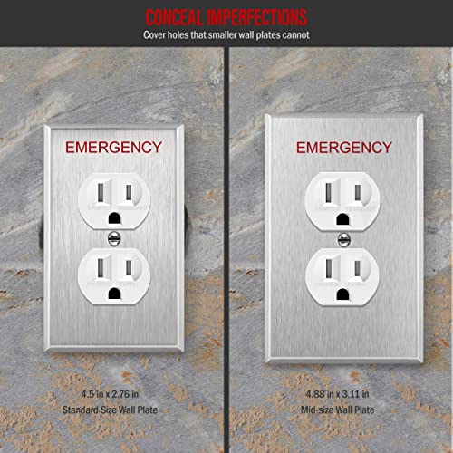 Stainless Steel 1-Gang Wall Plate M503060