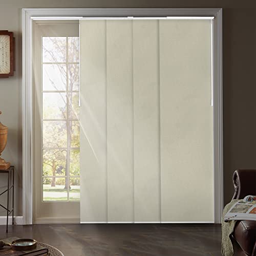 Blackout Fabric Sliding Door Blinds, W:46-86 x H: Up to-96 inches M501263