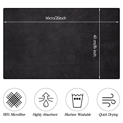 36 Packs Black Microfiber Salon Towels 16 x 26 Inches B909