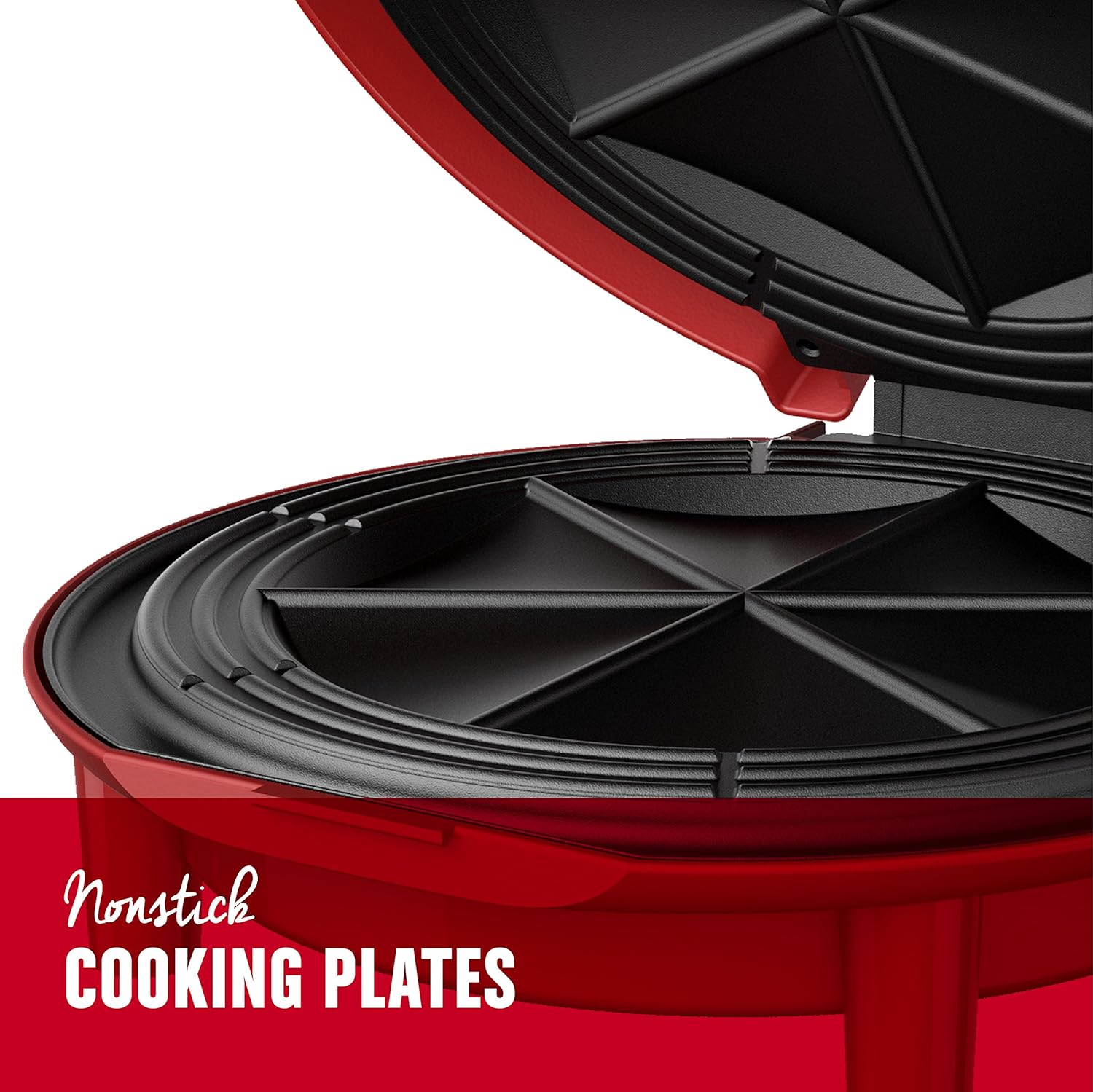 Red Electric Quesadilla Maker 10 Inch V884828