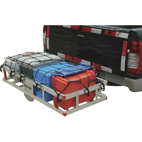 Aluminum Hitch Cargo Carrier 500-Lb Capacity Silver 49inx22.5inx8inH V94158