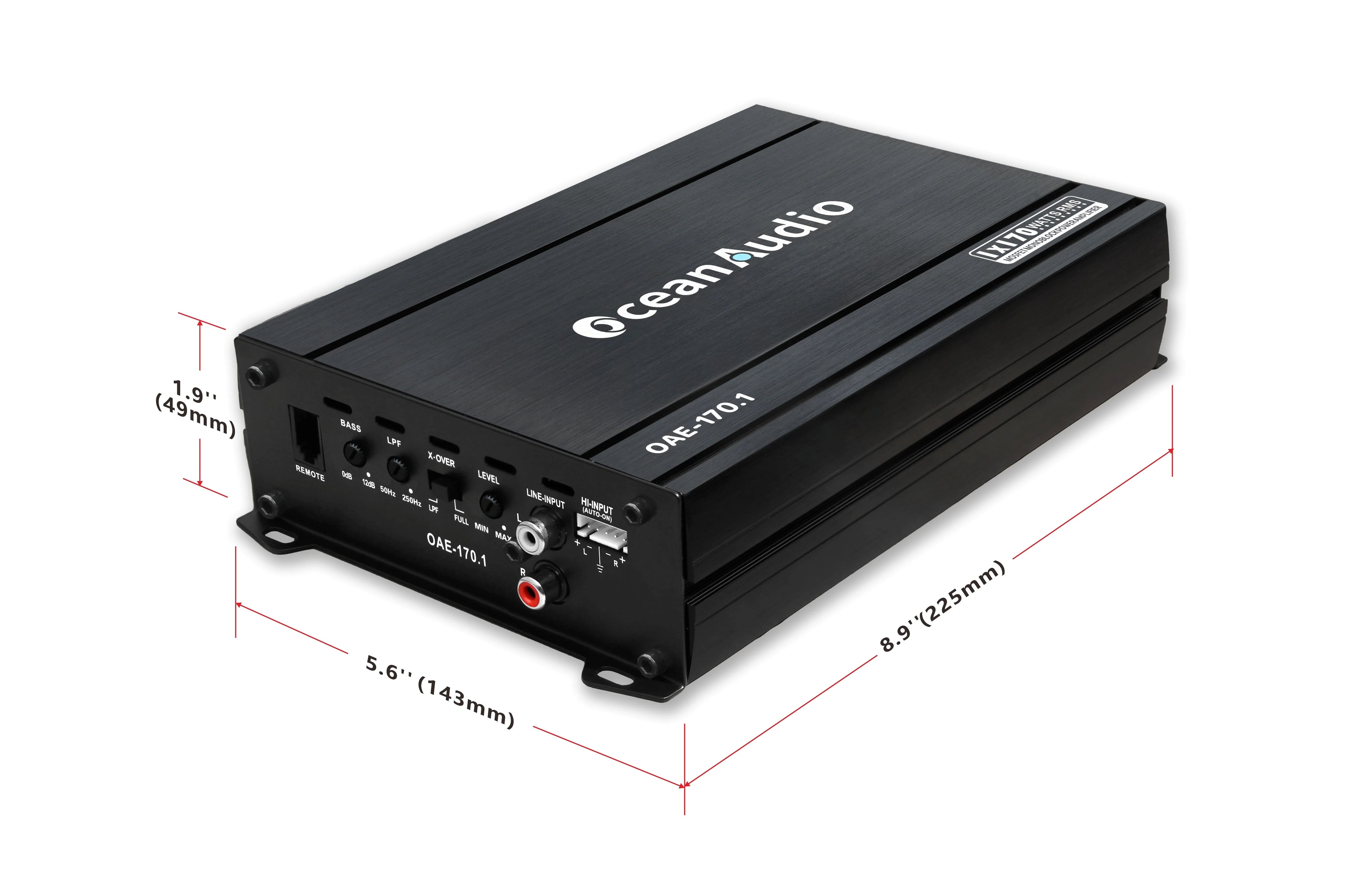Monoblock Class A/B Car Audio Subwoofer Amplifier 340W C49044