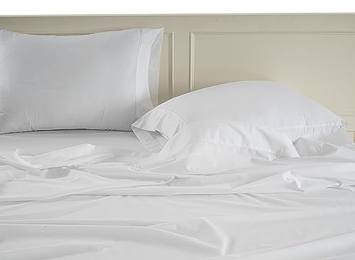 100% Organic Cotton Queen Size White Sheets 8 Pc Y81496