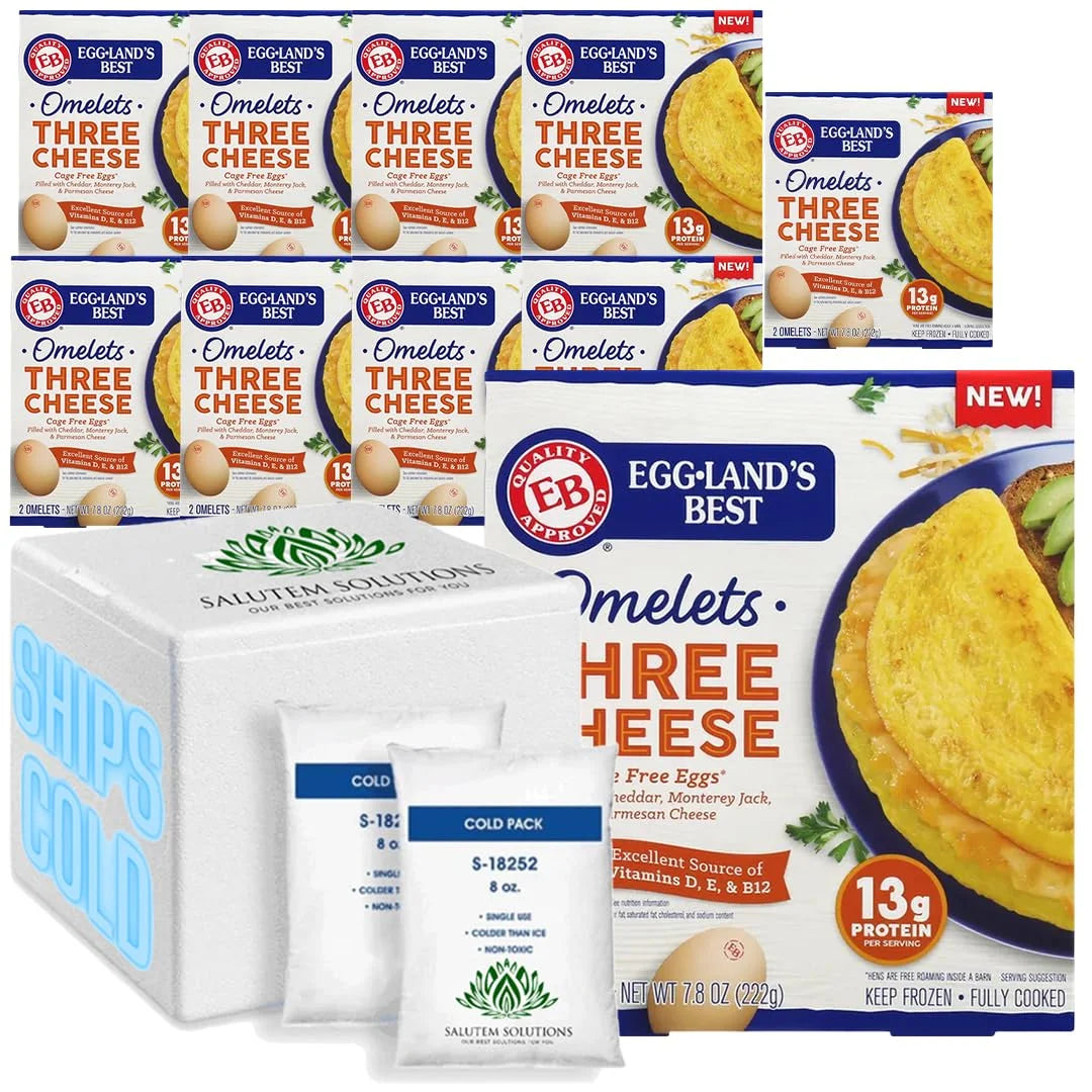 Three Cheese Omelets 2pcs., 7.8 oz - Pack of 10 T864496