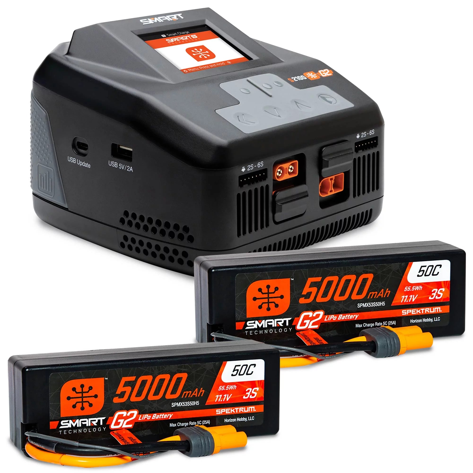 5000mAh 3S LiPo IC5 Battery & S2100 Charger Bundle G381255