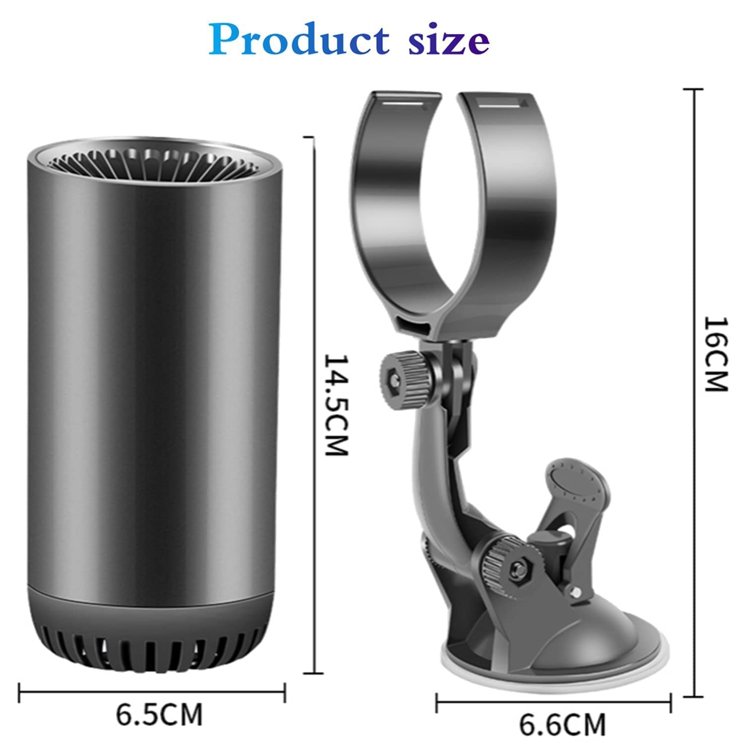 Gray 12V Portable Car Heater S22882