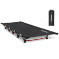 Dark Black Ultralight Folding Camping Cot with Carry Bag Q4538
