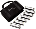 Pack of 7 Harmonica with Case A374085