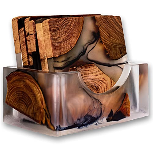 Wooden Coasters Set, Cedar Wood Coaster (4) M1854