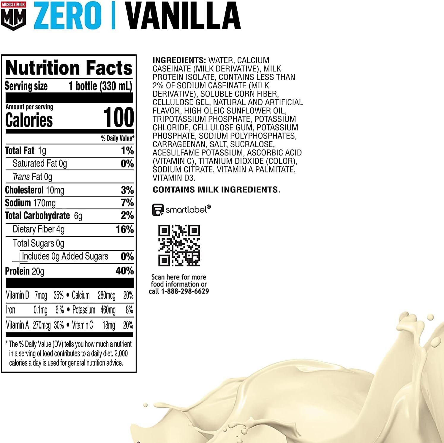 Zero Sugar Protein Shake, 11.16 Fl Oz Pack of 4 B715146