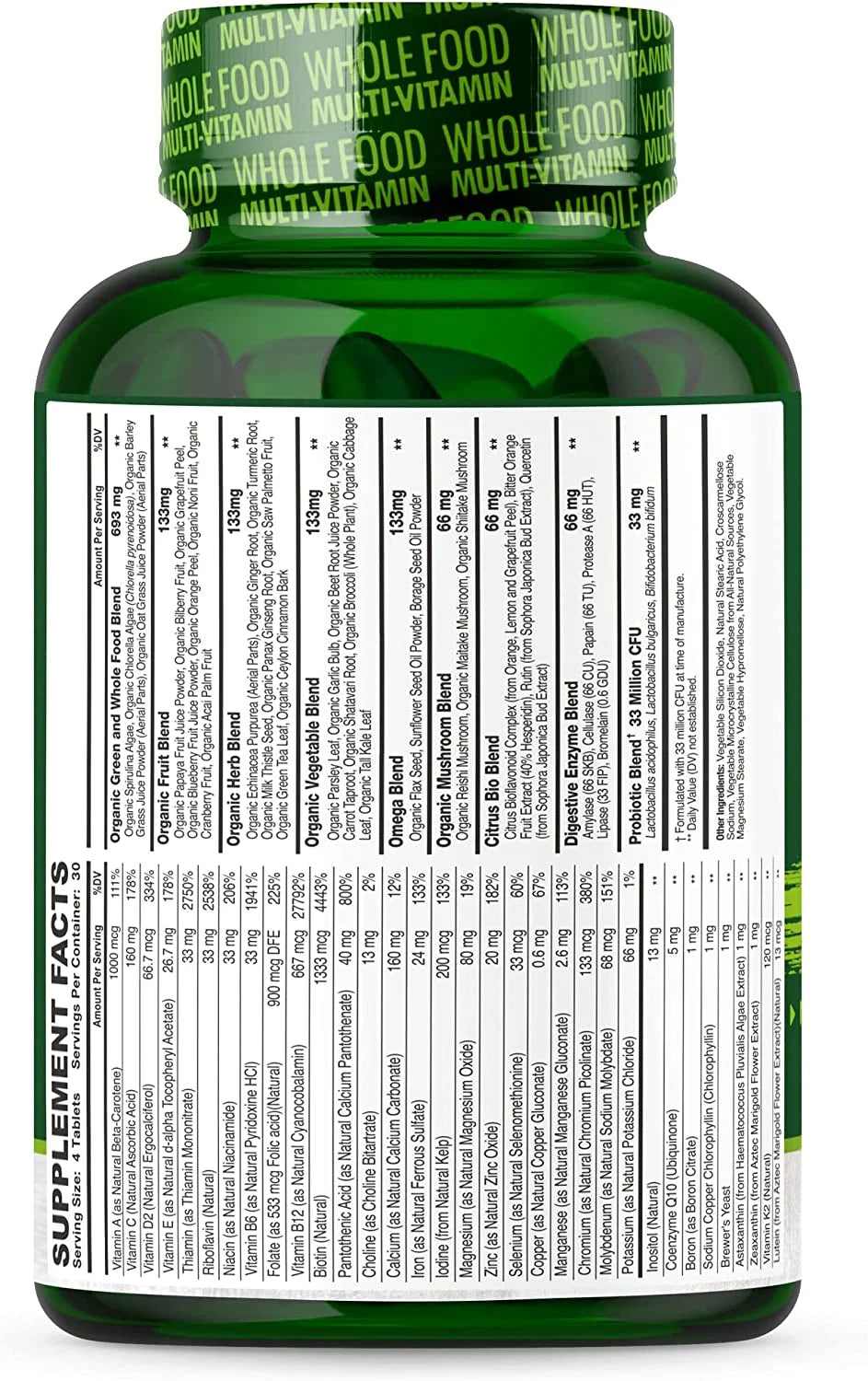 120 Tablets Vegan Multivitamin for Men C353