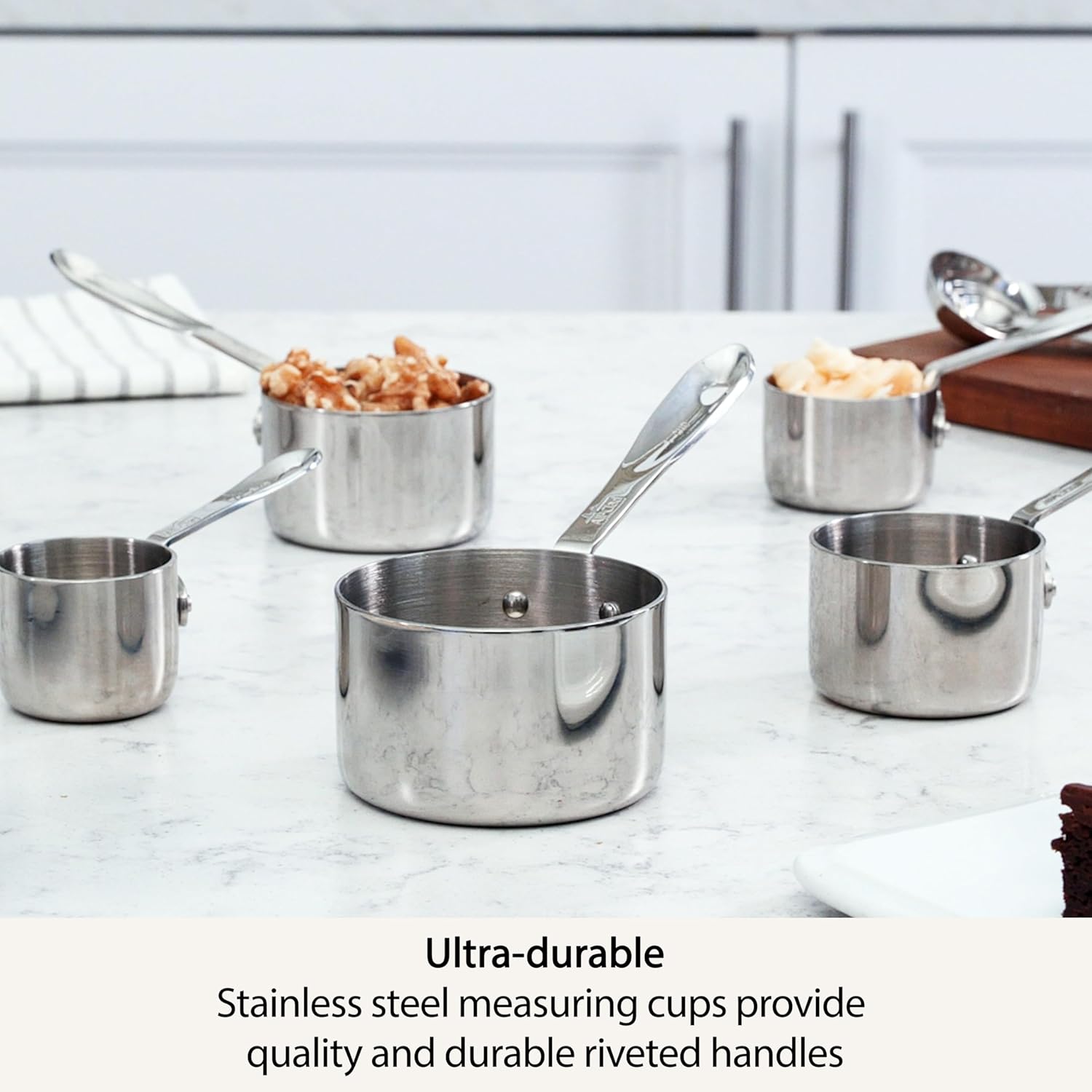 5 Piece Stainless Steel Measuring Cup Set Q6510
