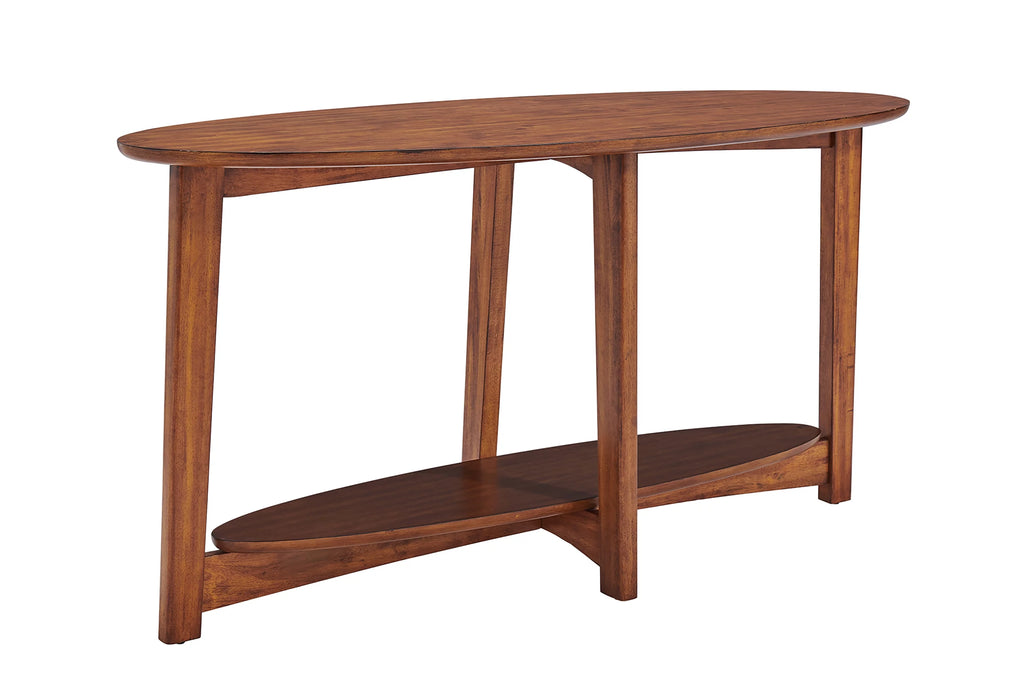 60"L Wood Console Table, Warm Chestnut D721