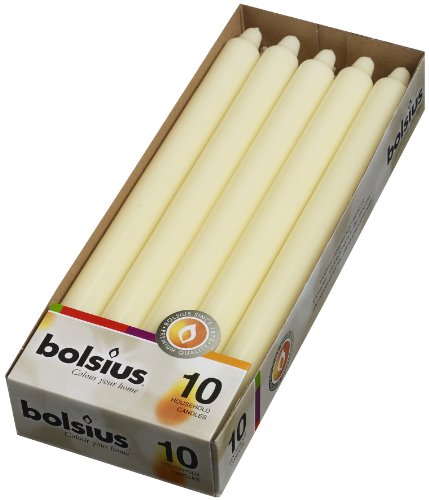 Ivory Unscented Dripless 11.5 Inch Candlesticks Bulk Pack 50 Count S125